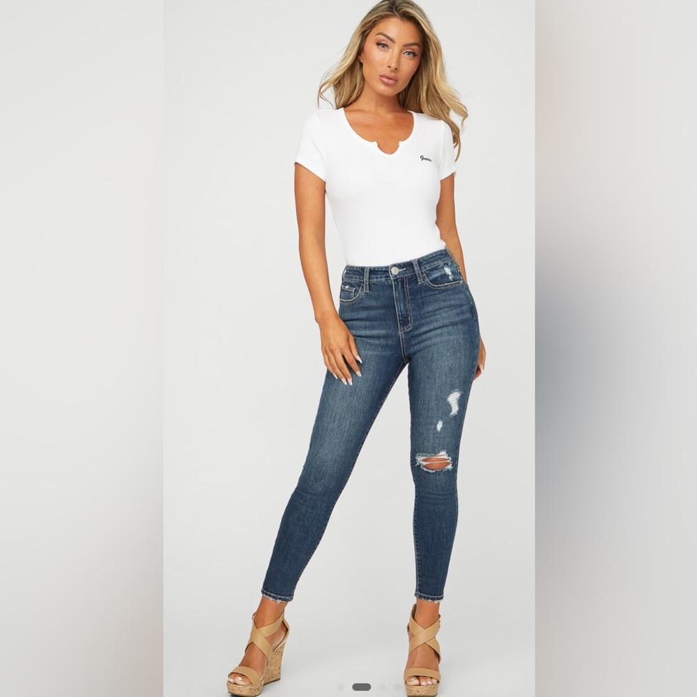 Guess jeans Classic Blue Distressed Women Jeans